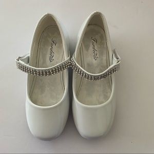 Furdeour Toddler Girl’s Patent/Rhinestone Mary Jane Shoes